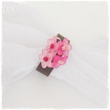 Lucite Lilies Leather Ring
