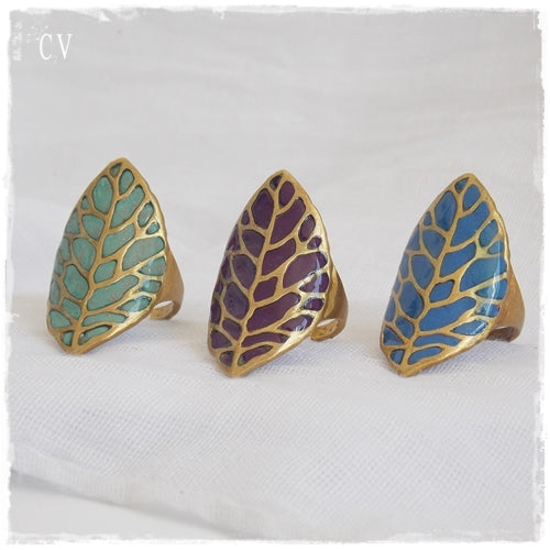Statement Leaf Rings