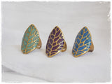 Brass Leaf Handmade Rings