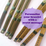 Secret Message Leather Bracelets