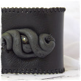 Cosplay Black Leather Wristband
