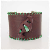 Viking Leather Bracelet Cuff