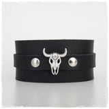 Men's Black Bull Head Bracelet
