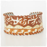 Tribal Leather Cuff Bracelet