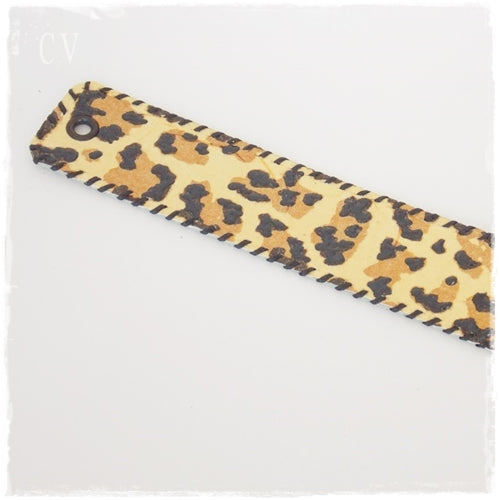 Decoupage Leather Bracelet Cuff