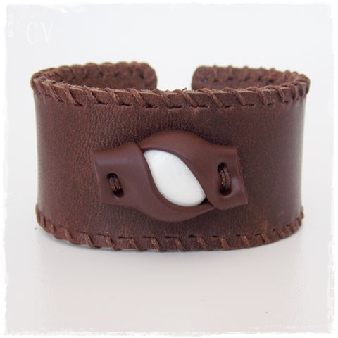 Woodland Leather Bracelet Cuff