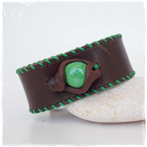 Cosplay Polymer Clay Leather Bracelet