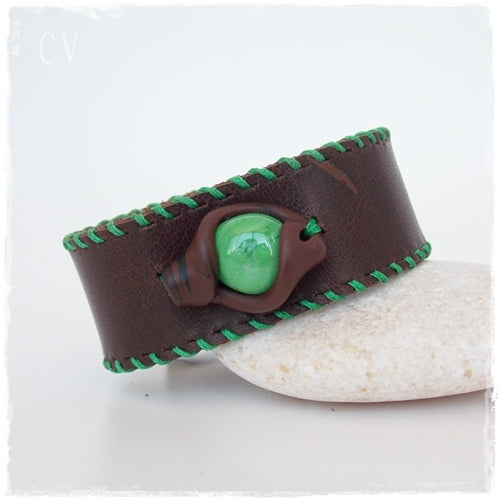 Elven LARP Leather Bracelet Cuff