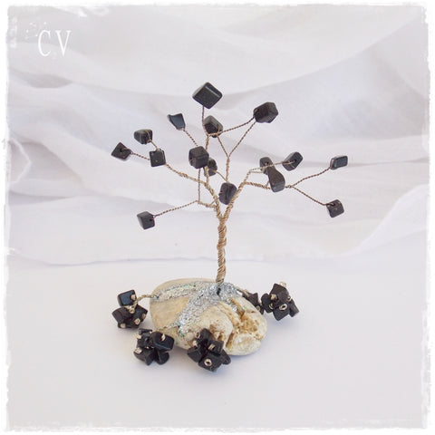 Black Agate Mini Tree of Life