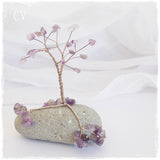 Amethyst Wire Tree Sculpture