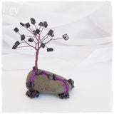 Gothic Agate Wire Tree Sculpture