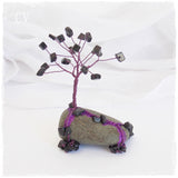 Black Agate Wire Tree Sculpture