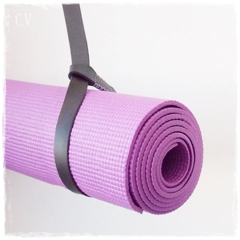 Leather Yoga Mat Strap ~