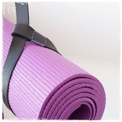Leather Yoga Mat Strap ~