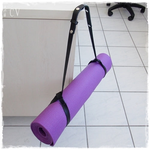 Leather Yoga Mat Strap ~