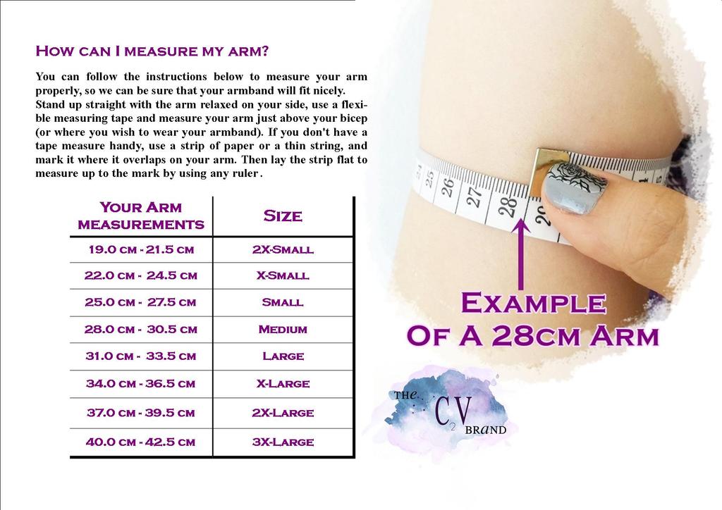 Size Chart - Arm Measurements - C2V