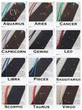Zodiac Signs Leather Bookmarks