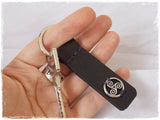 Triquetra Leather Keychain ~